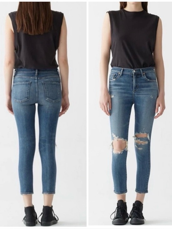 Agolde Denim - AGOLDE Sophie High Rise Skinny Crop 26